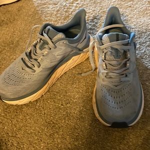 Hoka ladies light blue athletic shoe, size 7